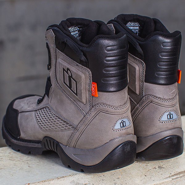 Botas ICON Stormhawk a prueba de Agua color Gris