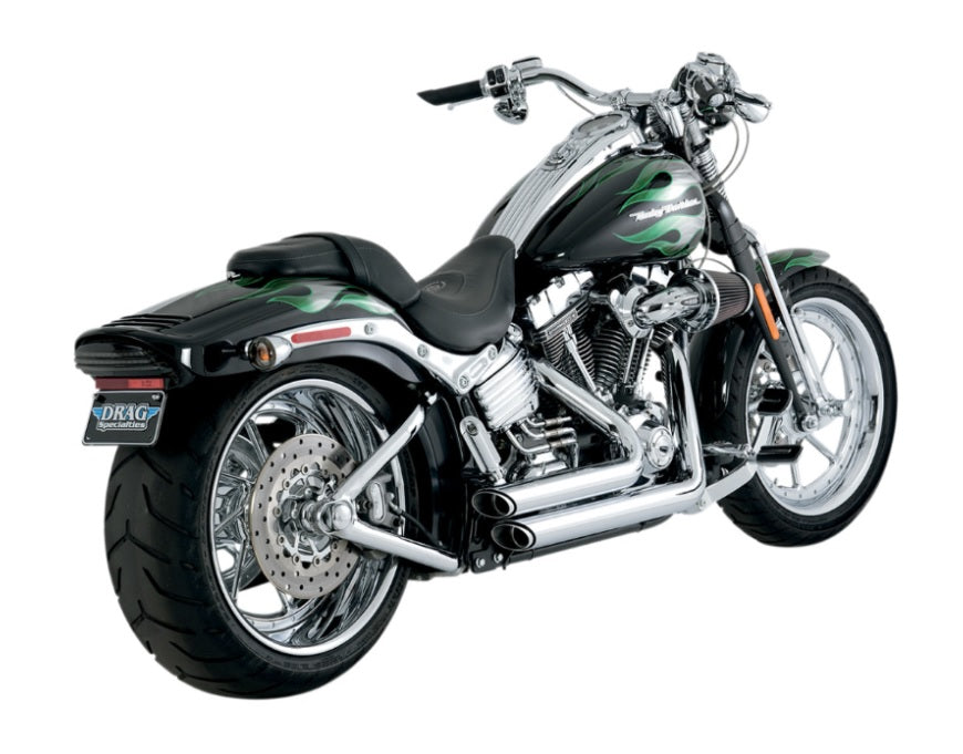 Escapes Vance & Hines Shortshots Staggered cromo H-D Softail 1986 a 2011