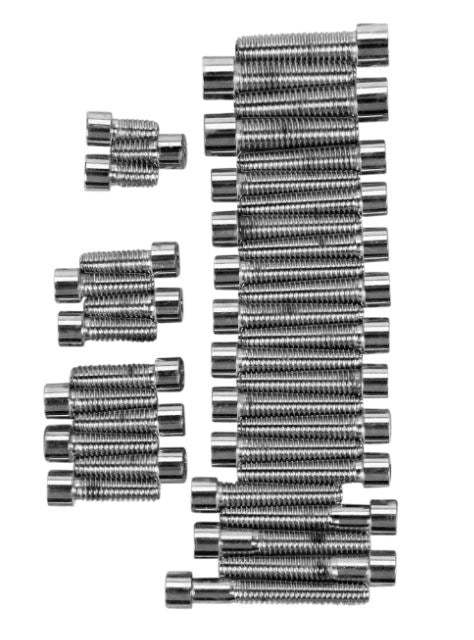 Juego de tornillos allen cromo