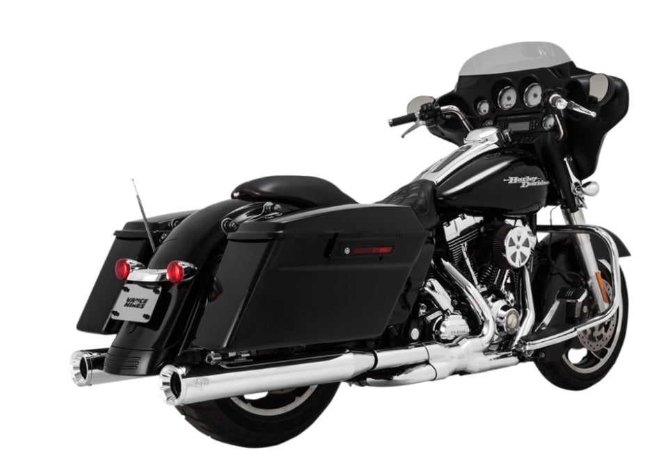 Mofles Vance & Hines 4" Eliminator 400 cromo H-D Touring 1995 a 2016