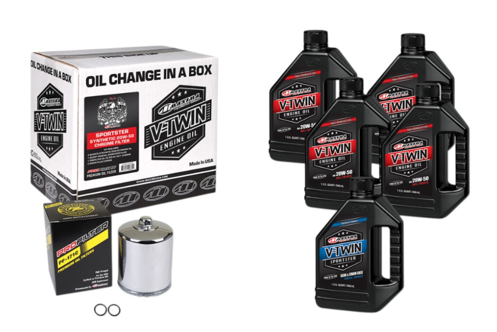 Kit cambio de aceite con filtro cromo H-D EVO/Sportster 1986 a 2022