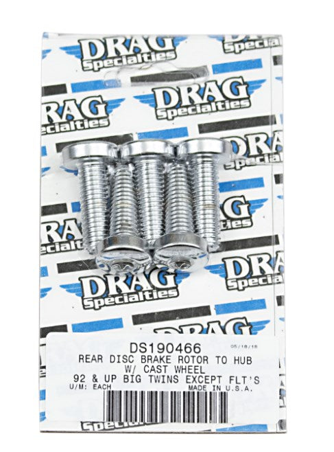 Tornillos del disco de freno trasero cromo