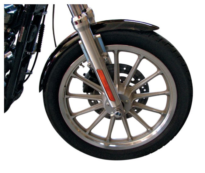 Salpicadera delantera con soportes cromo 19" H-D 1986 a 2021