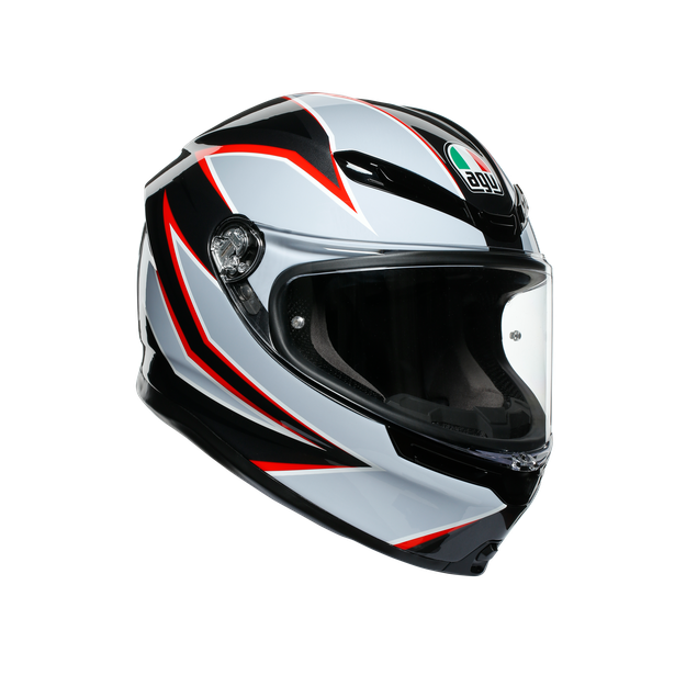 Casco agv discount rojo y negro