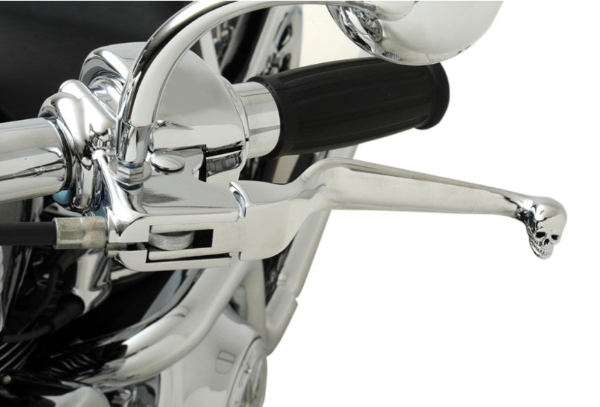 Palancas Clutch y Freno con Calavera Cromo