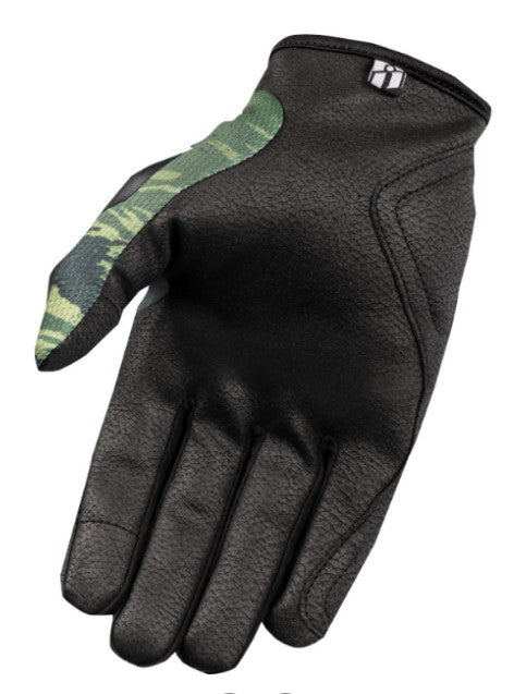 Guantes ICON Hooligan Tiger's Blood - Verde
