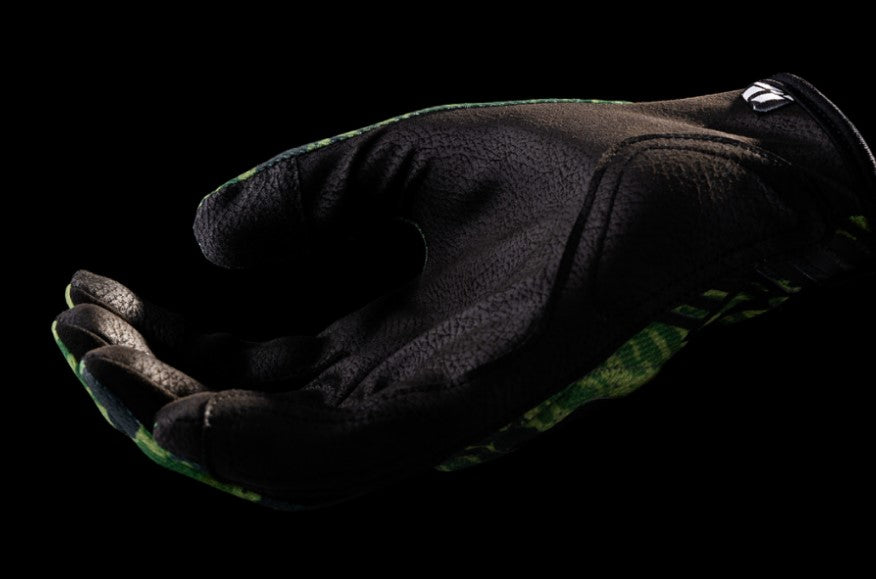 Guantes ICON Hooligan Tiger's Blood - Verde