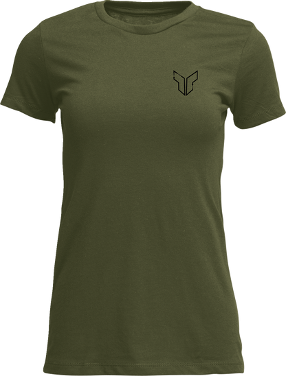 Camiseta remendada para mujer