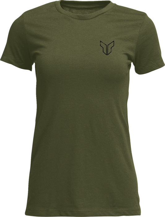 Camiseta remendada para mujer