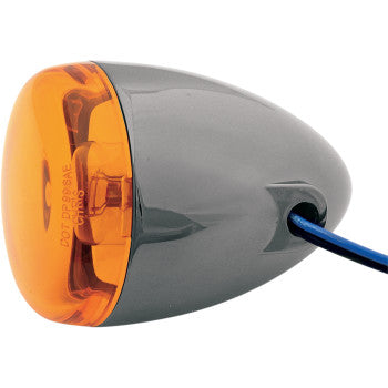 Direccional trasera Chris Products - Negro Nickel/Ambar