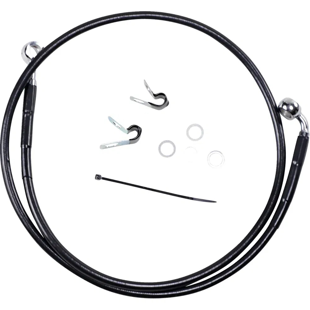 Kit de línea de freno de vinilo negro de longitud extendida