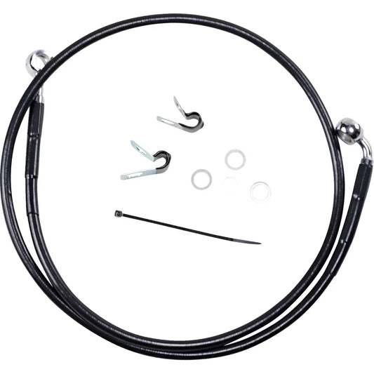 Kit de línea de freno de vinilo negro de longitud extendida
