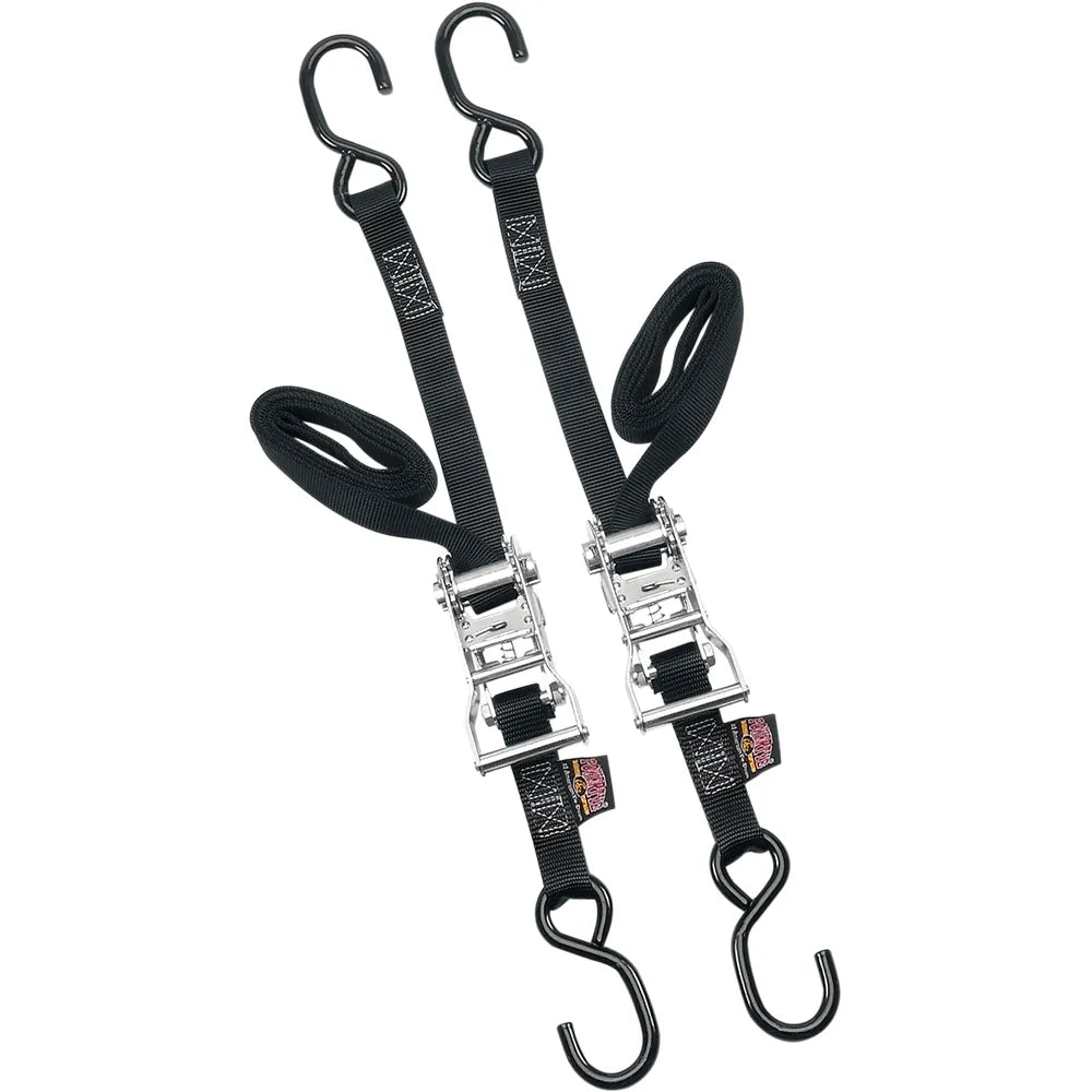 1" Ratchet Tie-Downs - Black