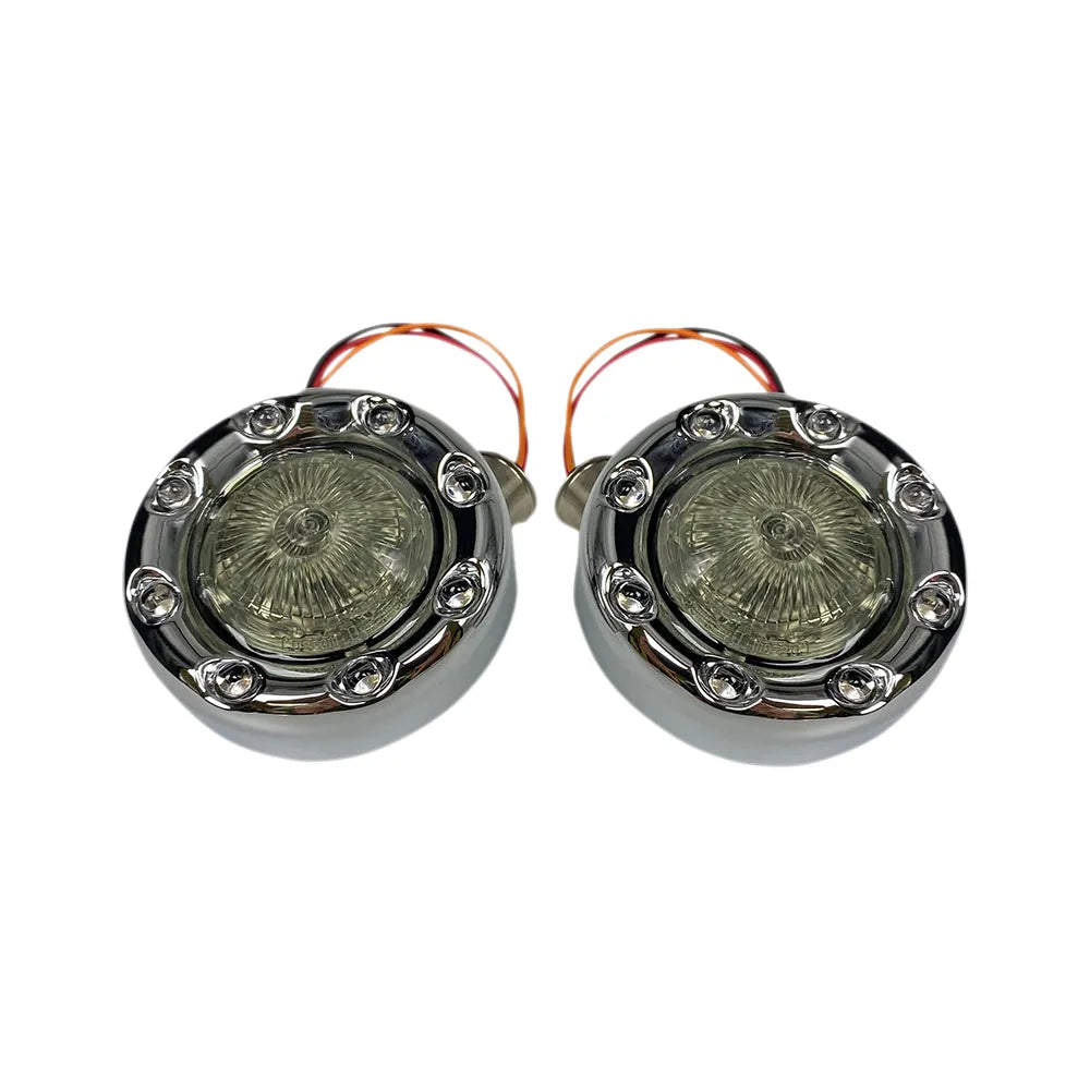 Bullet Turn Signal 1157 - Chrome - Smoke Lens