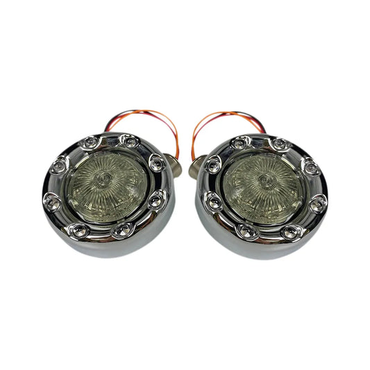 Bullet Turn Signal 1157 - Chrome - Smoke Lens