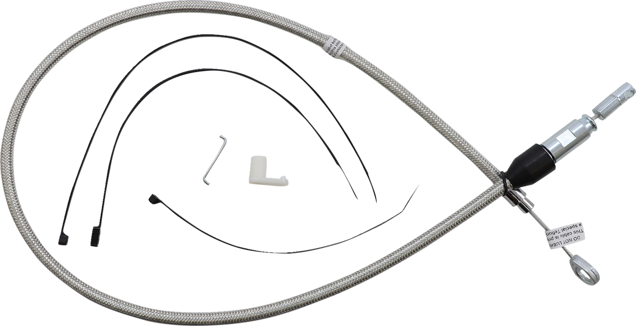 Cable de embrague superior de conexión rápida de acero inoxidable pulido - Cable de embrague superior de conexión rápida de acero inoxidable pulido - 36"
