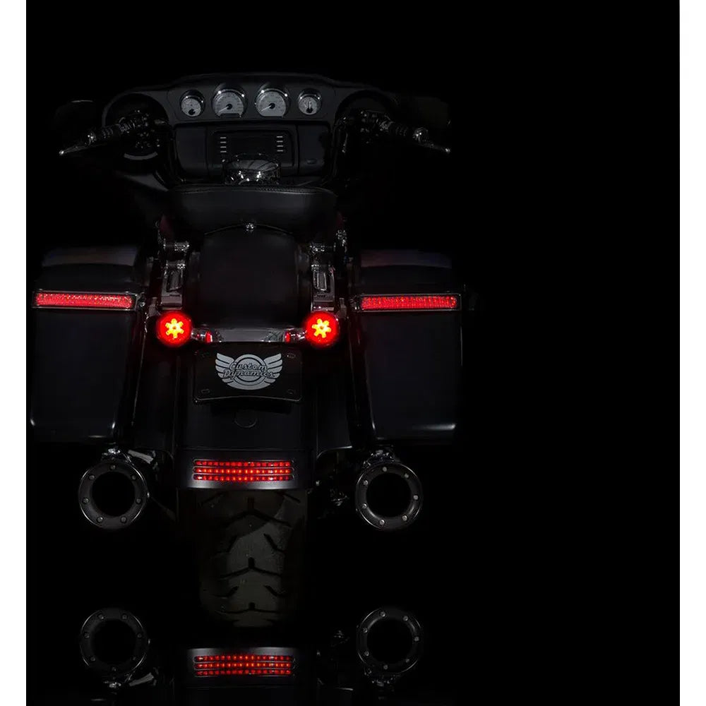 Señales de giro led rojas probeam® con lentes rojas