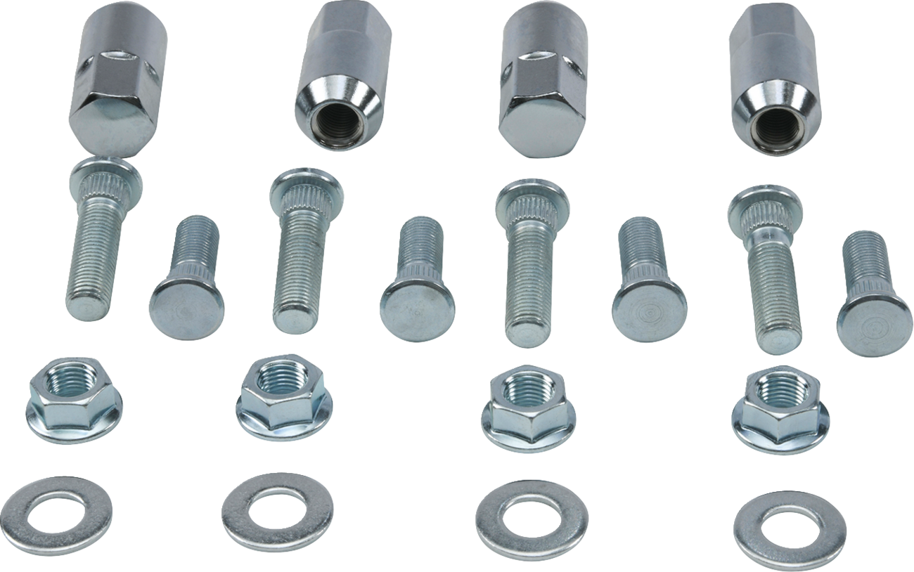 Kit de pernos/tuercas de rueda - Kit de pernos/tuercas de rueda - Delantero/Trasero - '08 Ranger 700/'05-'08 Sportsman 500/800