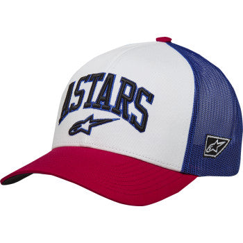 Gorra Alpinestars Dunker - Blanco/Rojo/Azul