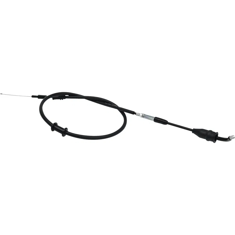 Cable del acelerador de vinilo negro.