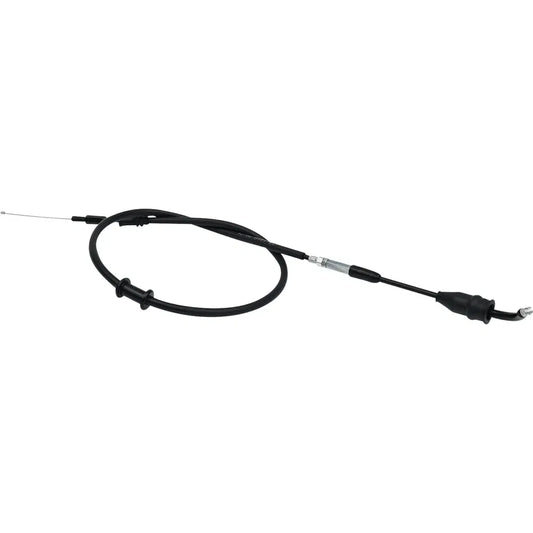 Cable del acelerador de vinilo negro.
