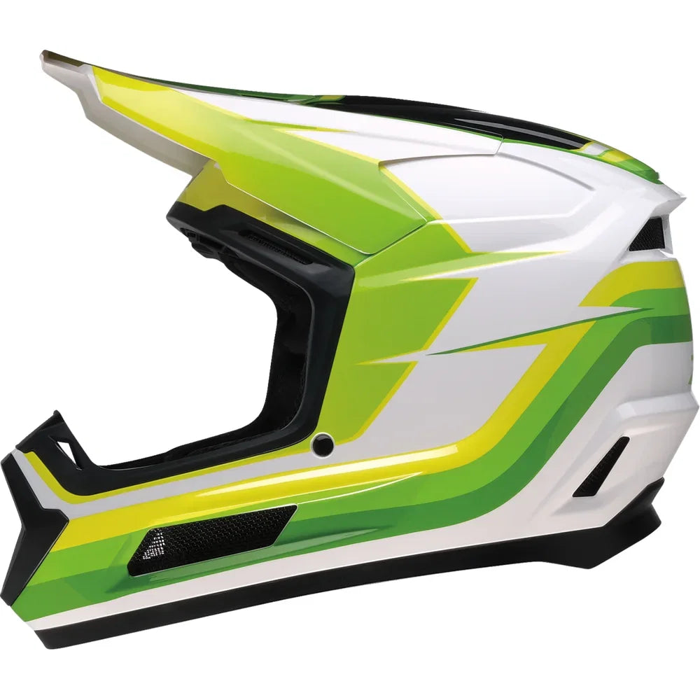 Casco infantil dirt maxx vortex blanco/verde