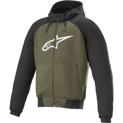 Sudadera con capucha cromada