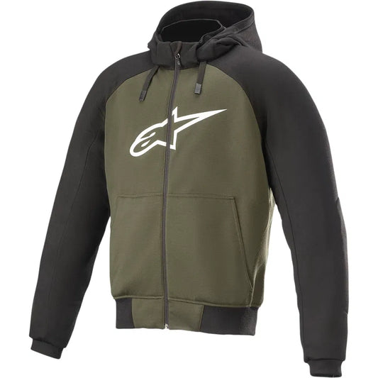 Sudadera con capucha cromada