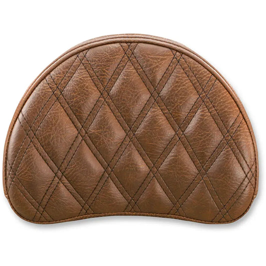 Lattice Stitched Sissy Bar Pad - Brown