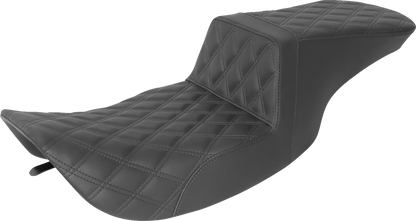 Asiento subido Tour - Asiento subido Tour - Costura de celosía completa - Negro - FL '97-'07