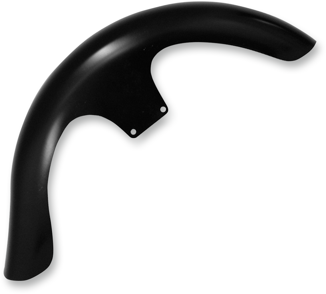 Guardabarros delanteros serie Tire Hugger para tocadores - Kit de guardabarros delantero Lil' Wrapper - Para marcos inclinados - Negro - Acero - 26"
