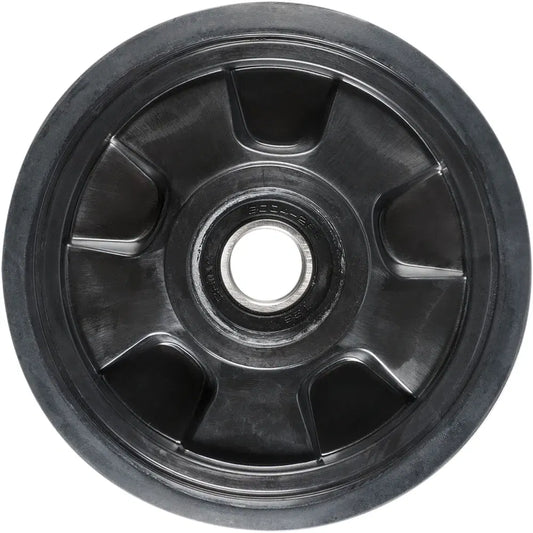 Idler Wheel with Snap Ring/Bearing 6004 - Black - 147 mm OD x 20 mm ID