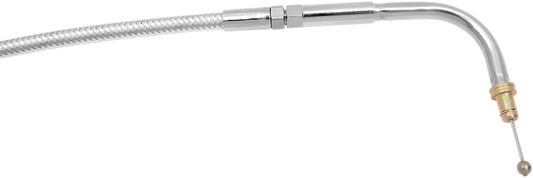 Cable de ralentí/acelerador trenzado de acero inoxidable pulido - Cable de ralentí trenzado de acero inoxidable pulido - 36-5/8"