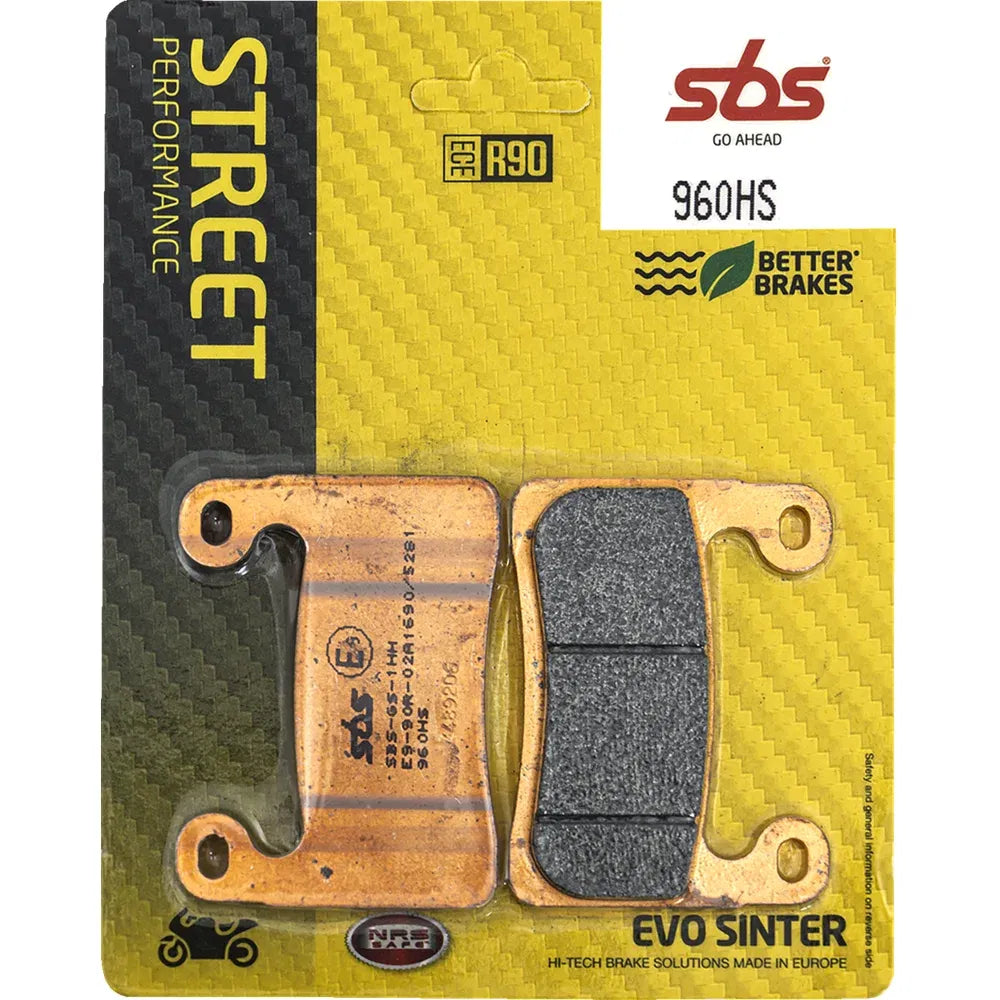 Pastillas de freno delanteras sinterizadas hs street excel