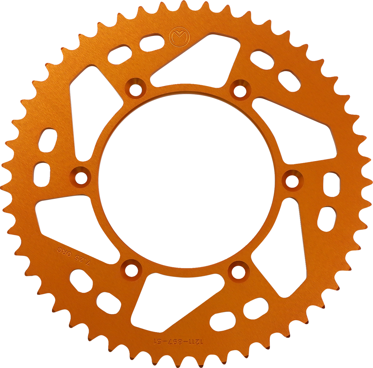 Corona Trasera Aluminio - Corona Trasera - Aluminio - 51 Dientes - Naranja - Husaberg/Husqvarna/KTM