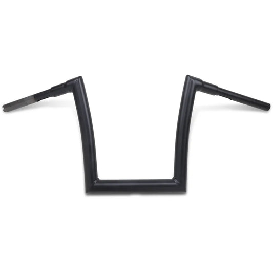 Flat Black 1-1/2" Strip Handlebar with 12" Rise