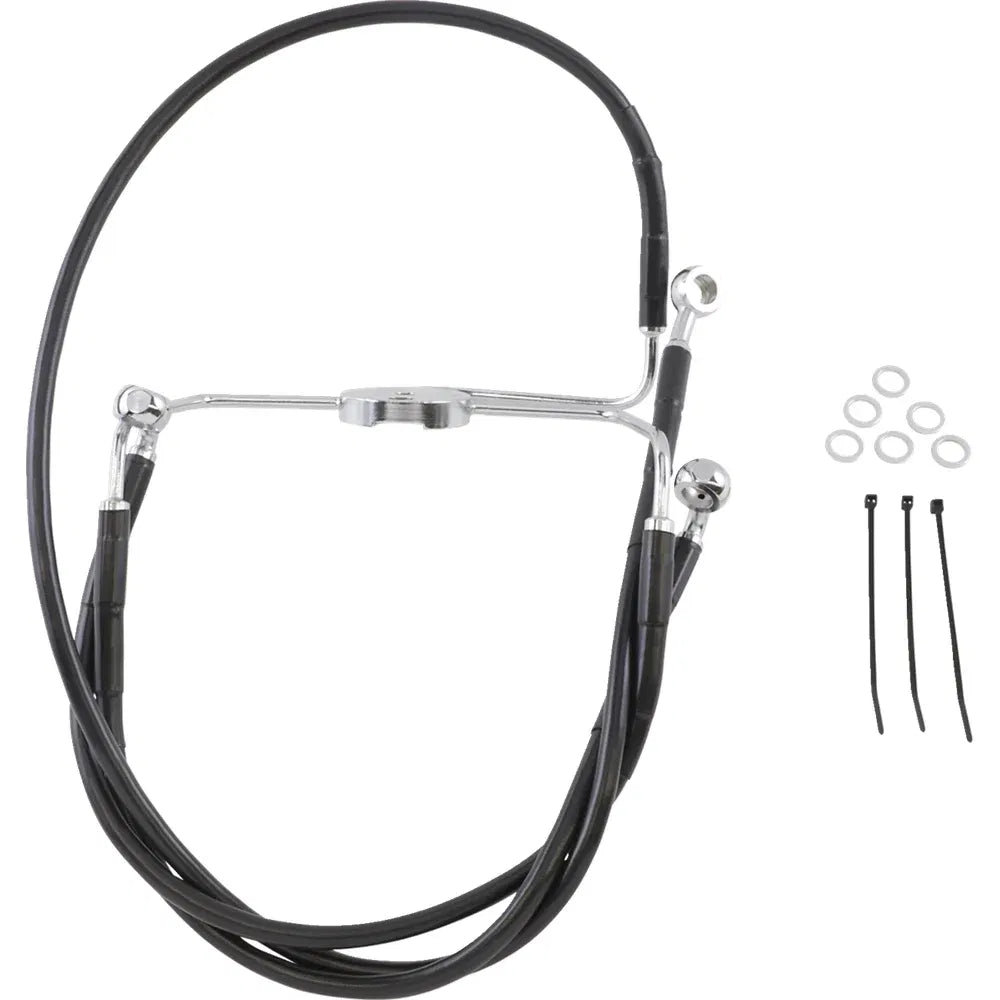 Kit de línea de freno de vinilo negro de longitud extendida
