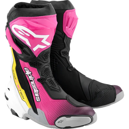 Botas supertech r negro/magenta/blanco/amarillo