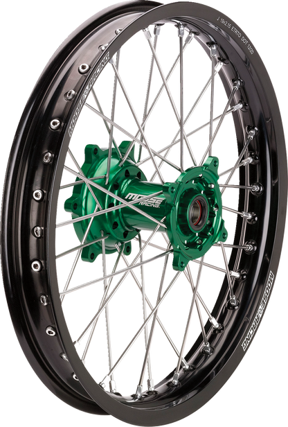 Rueda completa SX-1 - Conjunto de ruedas - SX-1 - Completa - Trasera - Rueda negra/Buje verde - 19x2.15 - Kawasaki KX