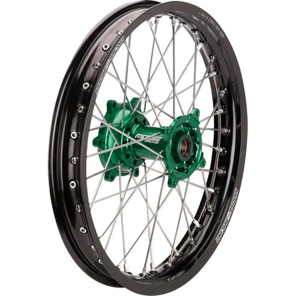 Rueda completa SX-1 - Conjunto de ruedas - SX-1 - Completa - Trasera - Rueda negra/Buje verde - 18x2,15 - Kawasaki KX