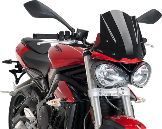 Parabrisas Naked New Generation - Parabrisas New Generation - 12-1/4" - Negro - Street Triple 765