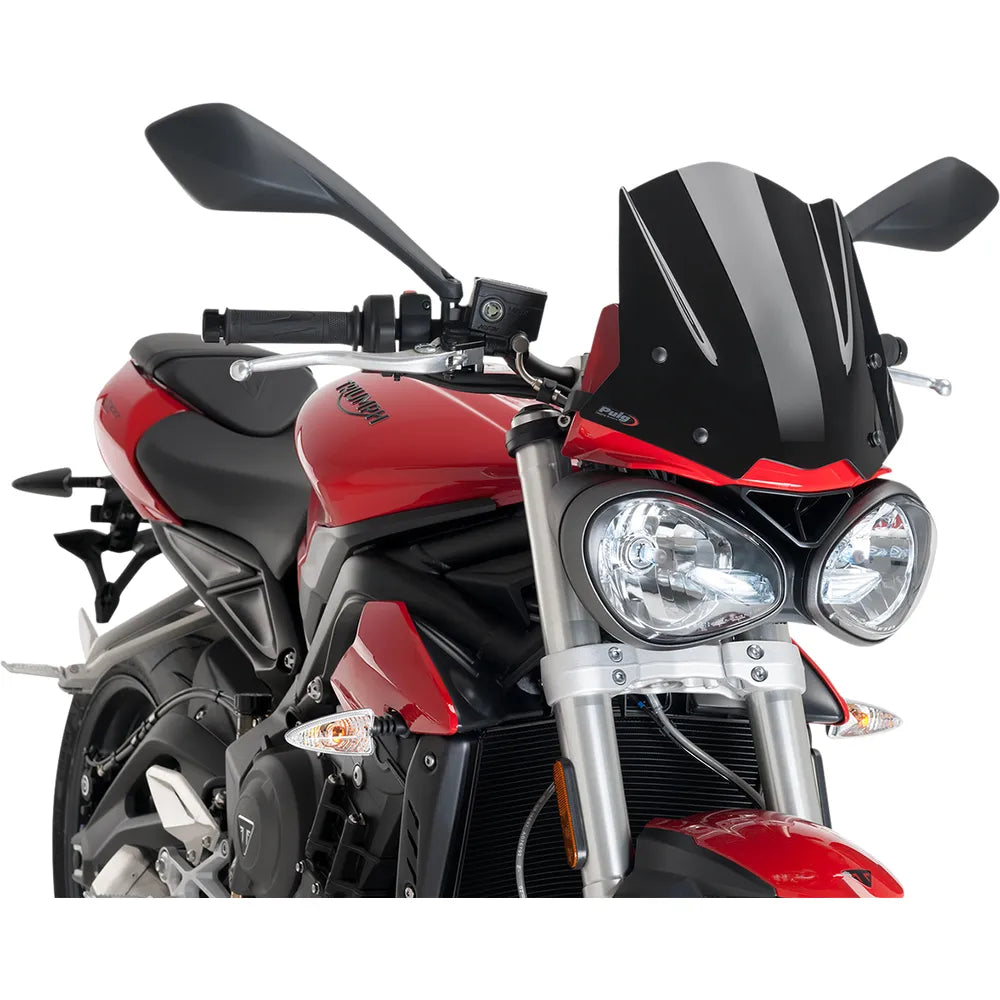 Parabrisas Naked New Generation - Parabrisas New Generation - 12-1/4" - Negro - Street Triple 765