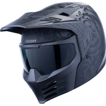 Casco Icon Elsinore Darkgard - Negro