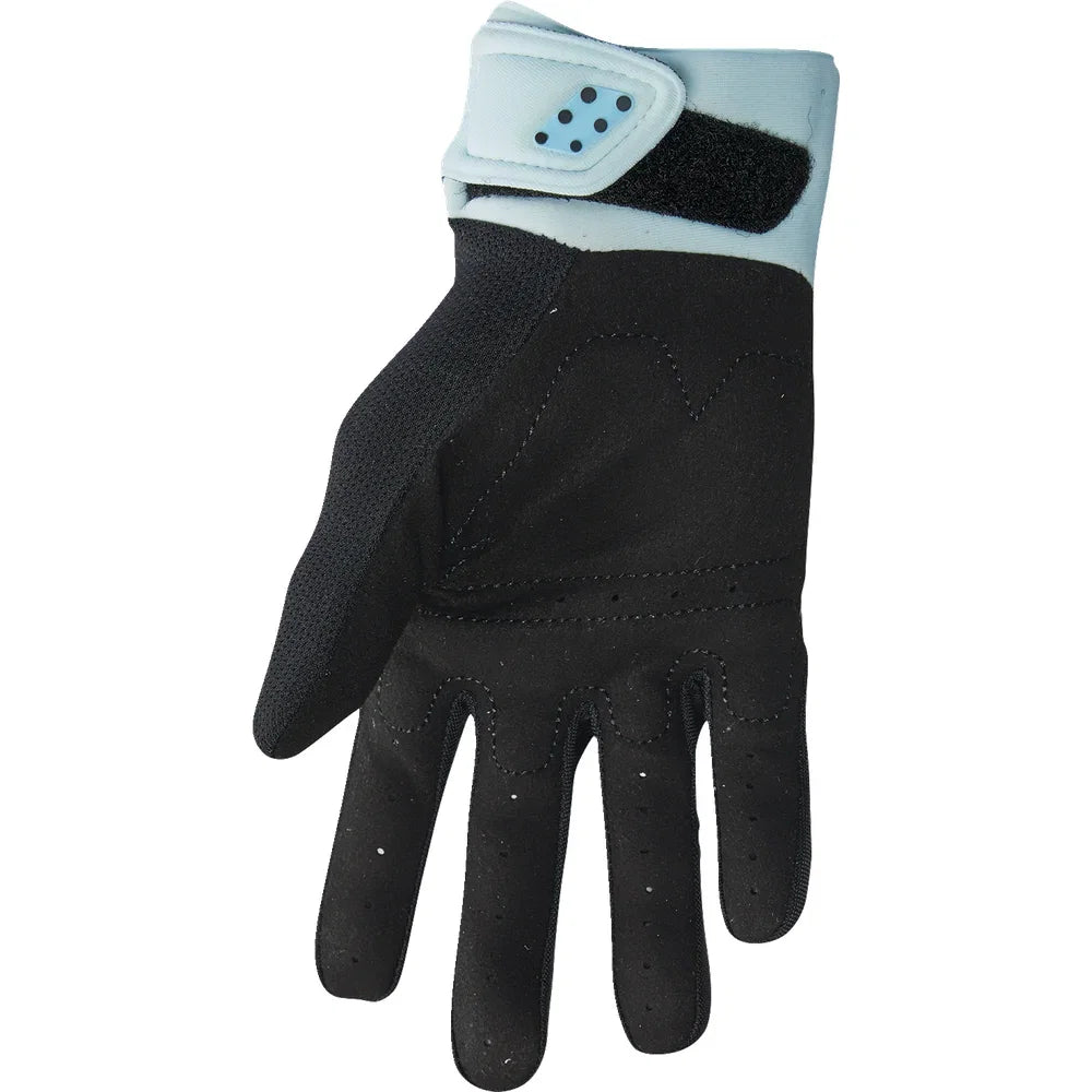 Guantes spectrum negro/menta claro para mujer