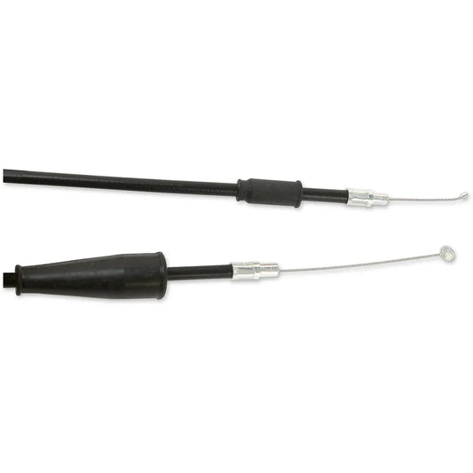 Cable del acelerador de vinilo negro.