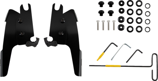 Kit de montaje con bloqueo de gatillo de carenado Batwing - Kit de montaje Batwing - Negro - Chief Bobber