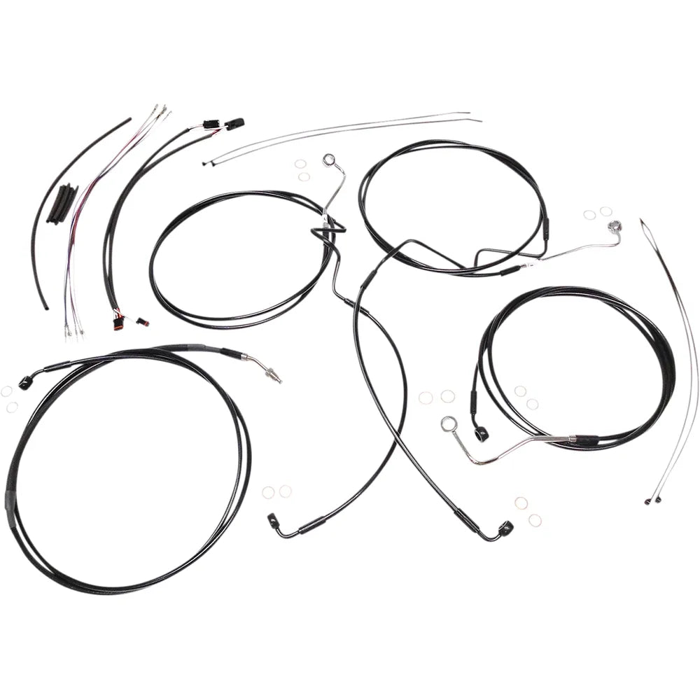 Kit de instalación de manillar XR - Kit de instalación de manillar XR - Colgadores Ape de 12"-14" - FLH '14-'15 - Negro