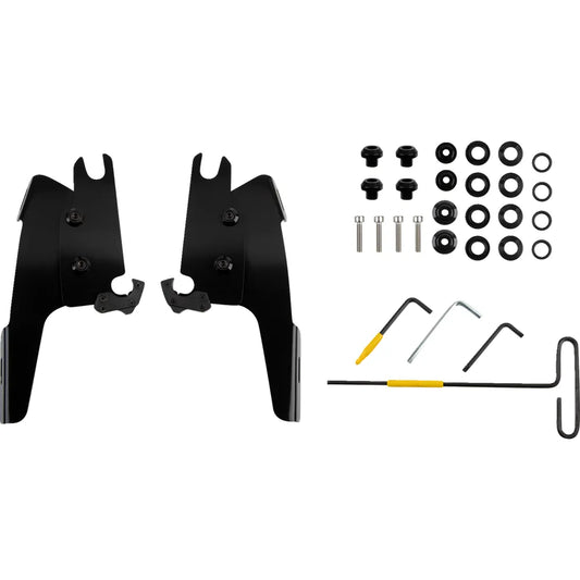 Kit de montaje con bloqueo de gatillo de carenado Batwing - Kit de montaje Batwing - Negro - Chief Bobber