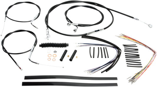 Kit de instalación de manillar XR - Kit de instalación de manillar XR - Perchas Ape de 12"-14" - Dyna '96-'05 - Negro