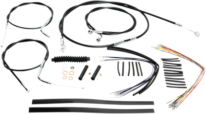 Kit de instalación de manillar XR - Kit de instalación de manillar XR - Perchas Ape de 12"-14" - Dyna '96-'05 - Negro